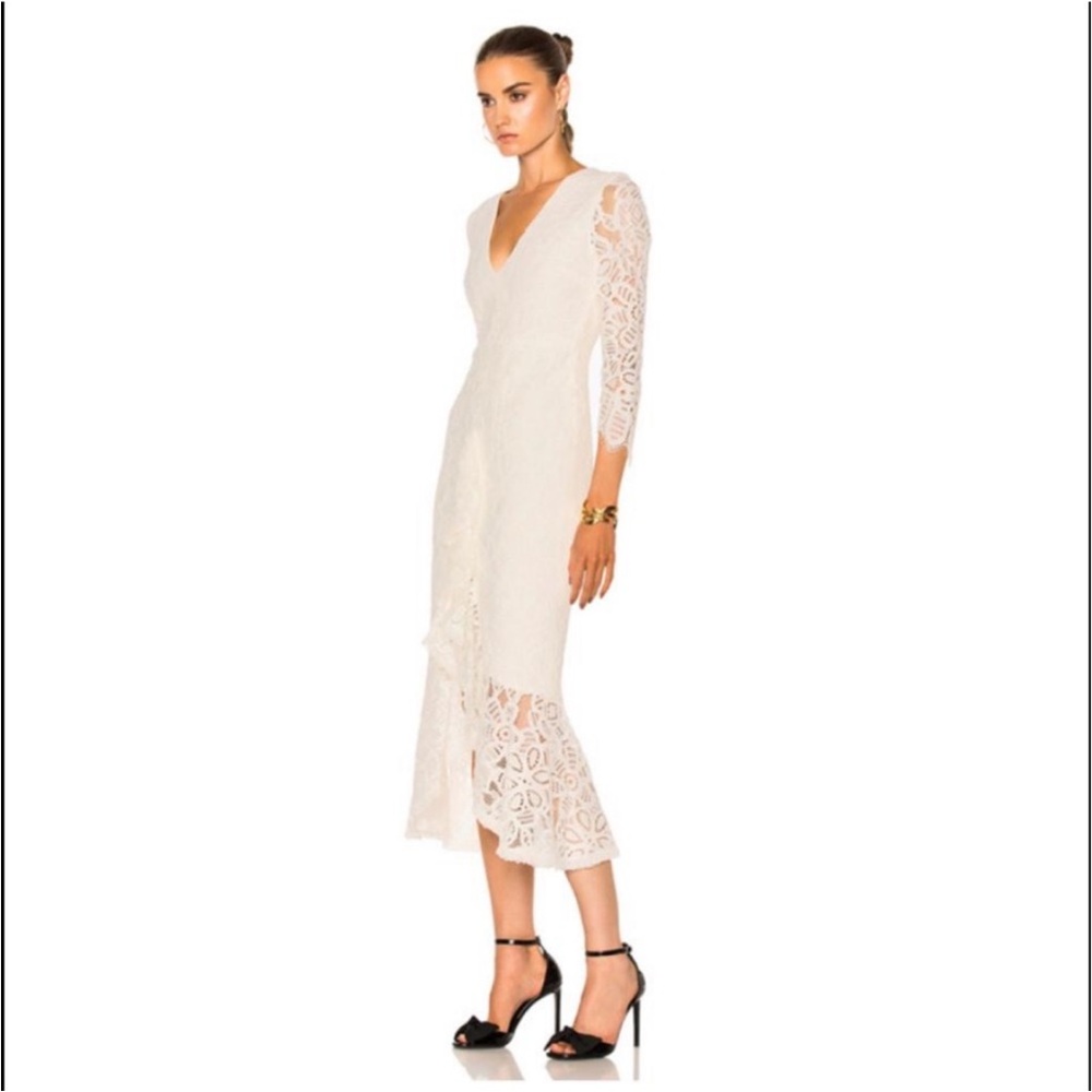 Alexis Nadege Dress in Off White - Picture 2 of 9